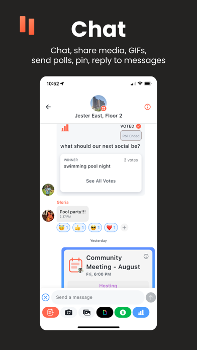 Hangtight: Campus Group Chat Screenshot