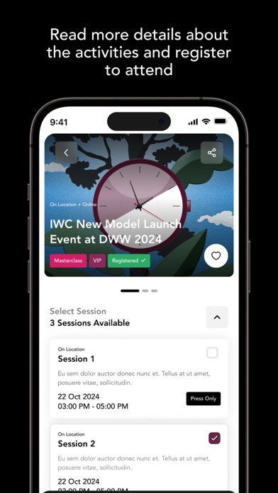 Dubai Watch Week Screenshot
