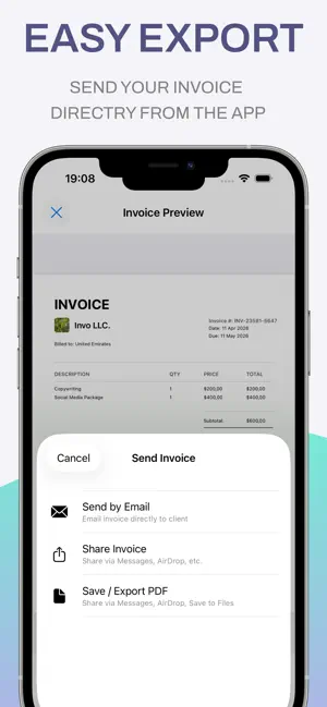 Contractor Invoice Maker: Invo screenshot 4