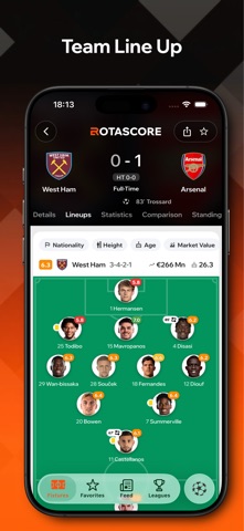 Rotascore: Live Soccer Scores iPhone screenshot 7