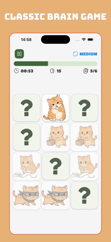 Kawaii Flip Match Game screenshot
