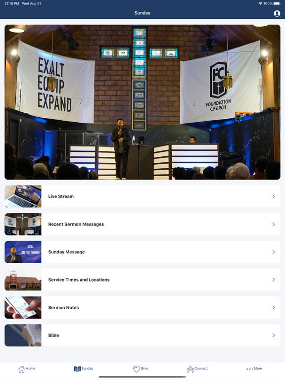 Foundation Church NYC iPad screenshot 2 - Lifestyle app