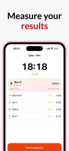 Splitline: Hyrox Race Timer Screenshot 2 of 5