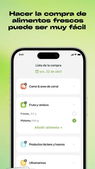 Captura de pantalla de Dieta: Mi Balance Alimentación en iPhone 10