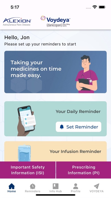 Alexion PNH Medication Tool Screenshot