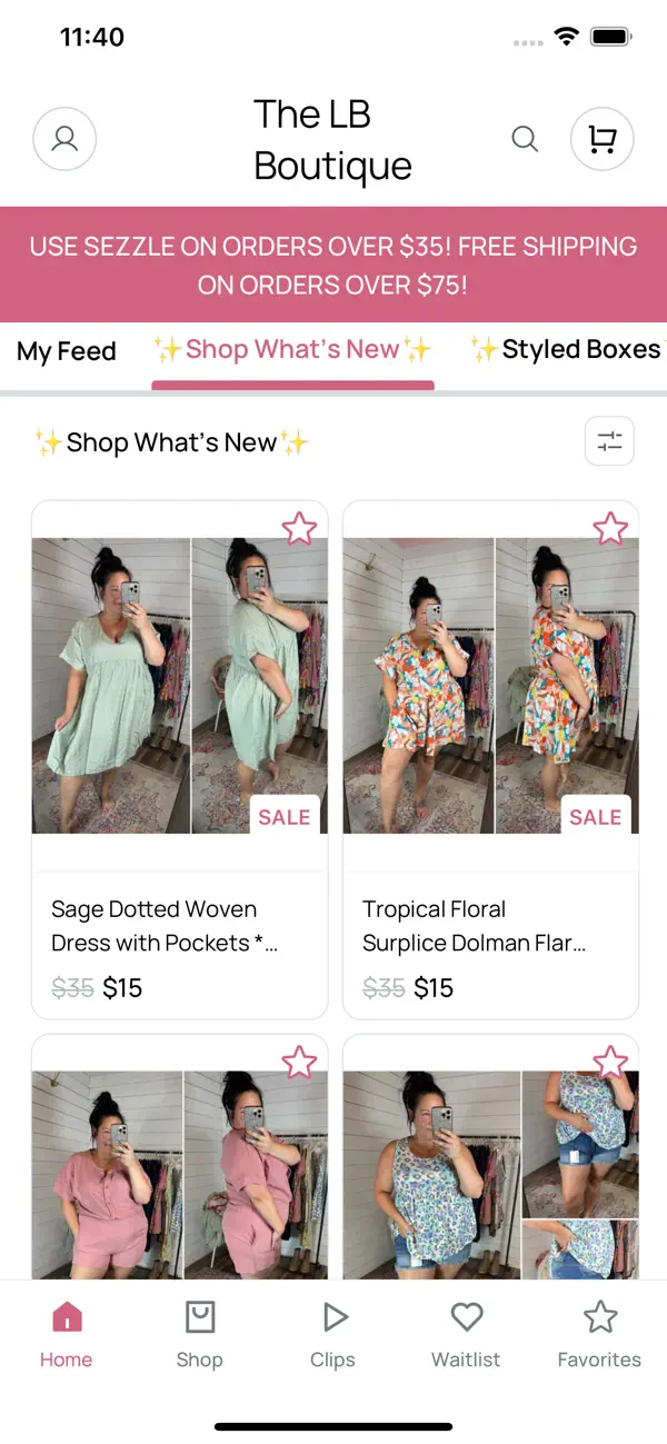Screenshot #1 pour The LB Boutique