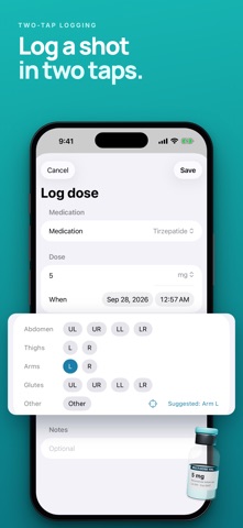 DoseVault: Injection Tracker Screenshot 3 of 7