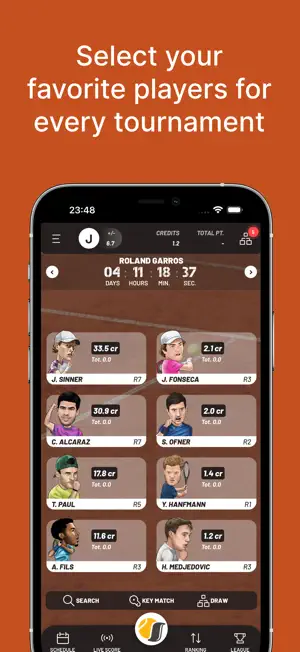 Smash It - Fantasy Tennis screenshot 1