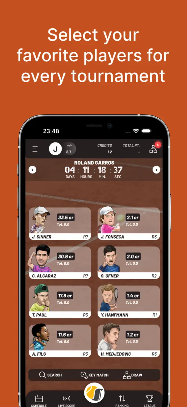 Screenshot #1 pour Smash It - Fantasy Tennis