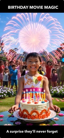 Birthday Invites & Video iPhone screenshot