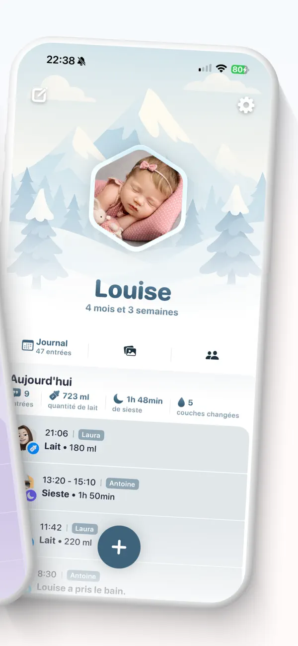 Screenshot #2 pour Aeris - Le journal de bébé
