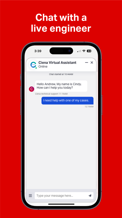 myCiena Screenshot