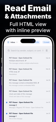 PST Viewer · Open Outlook File screenshot