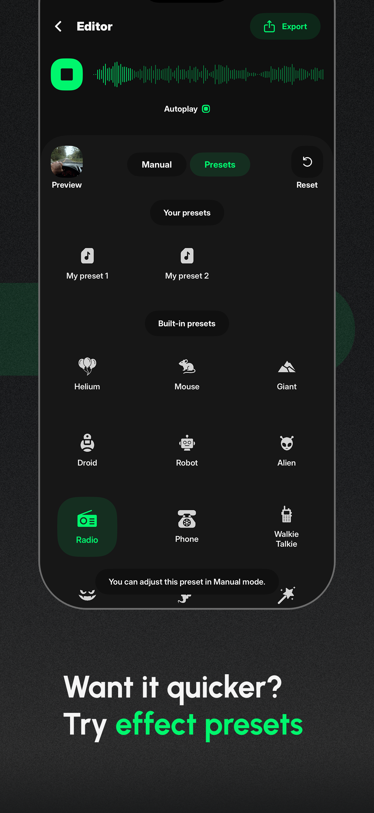 Alter: Voice Changer for Video