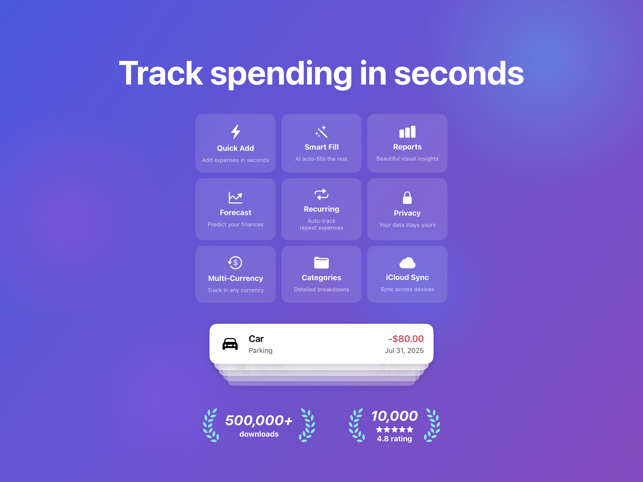 Coins - Spending Tracker Screenshot