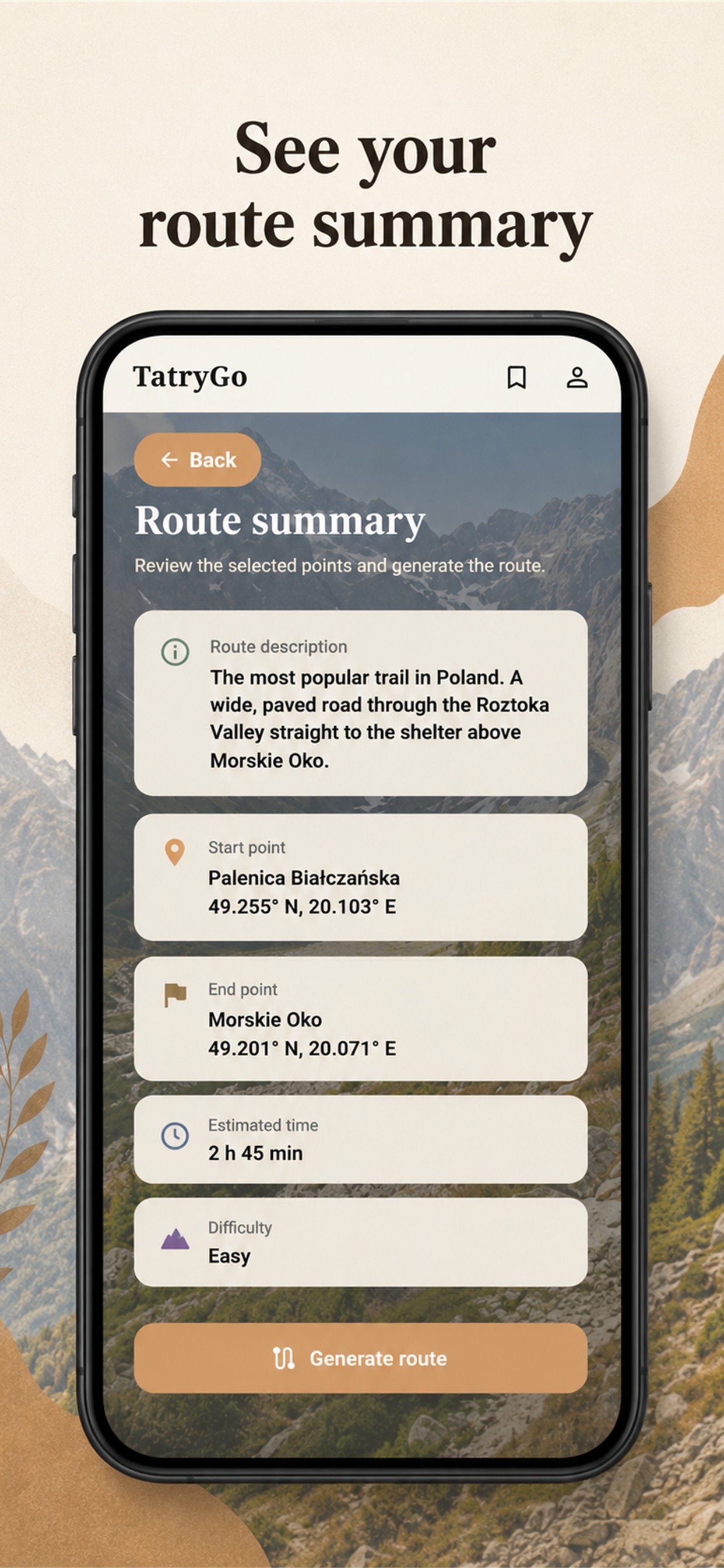 Screenshot 3 of TatryGo – Trail Planner
