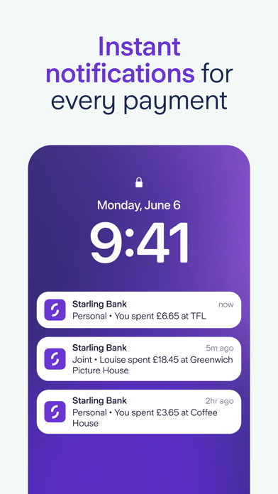 Starling Bank - Mobile Banking Screenshot