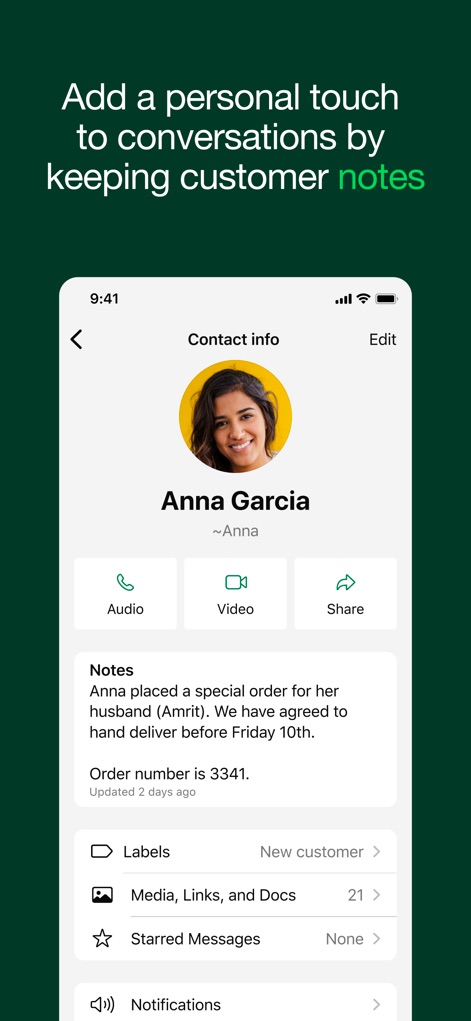 WhatsApp Business - Detailed Customer Insights
