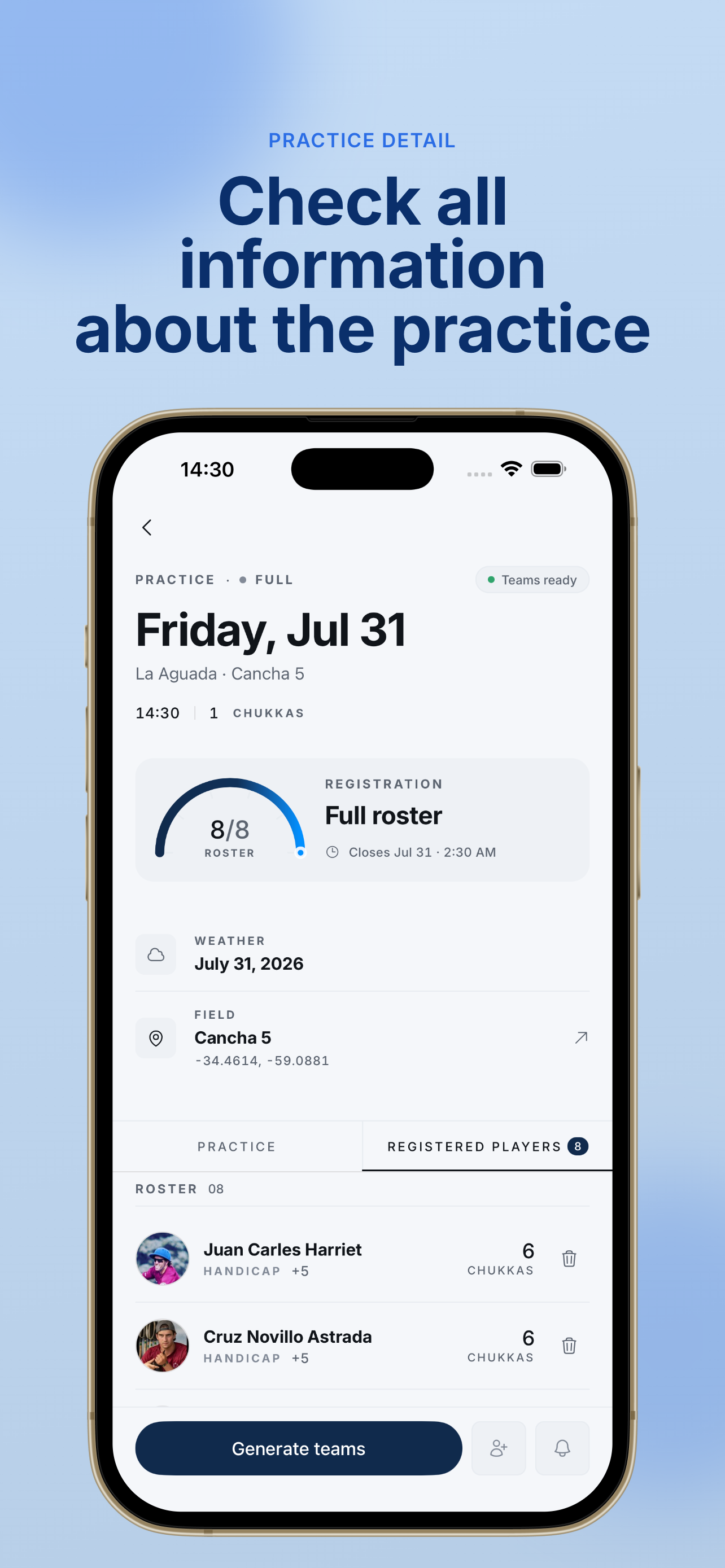 Polo Mate screenshot 2