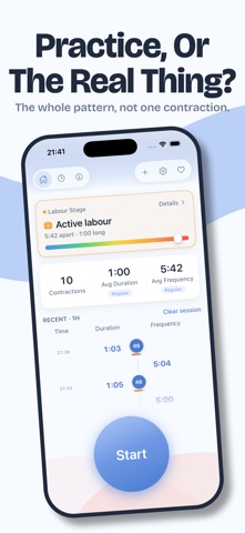 Contraction Timer - Waves Screenshot 1 of 5