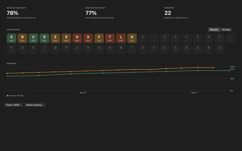 Sidetone: Morse Code Trainer screenshot 5