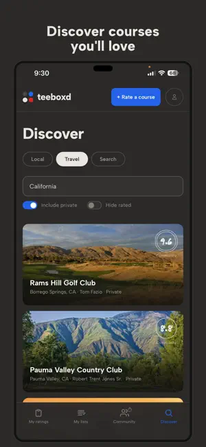 Teeboxd — Rate Golf Courses screenshot 4