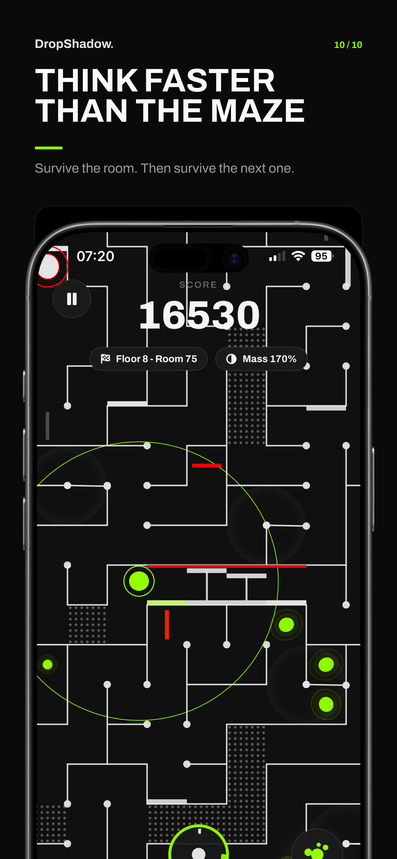DropShadow: A Fluid Maze Chase screenshot 6