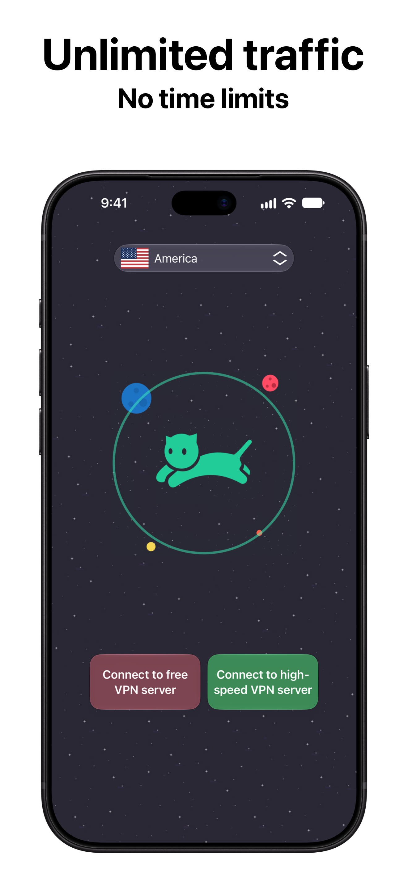 VPN cat: Fast Secure Unlimited
