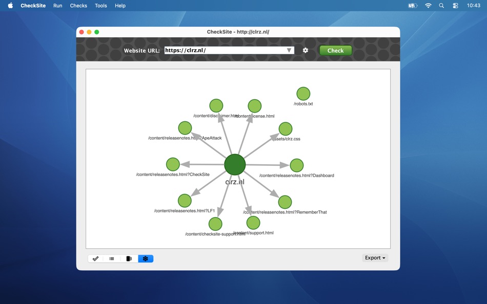 #2. Colorize CheckSite (macOS) Ved: Colorize