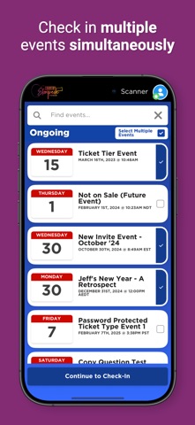 TicketSocket Premiere CheckIn screenshot
