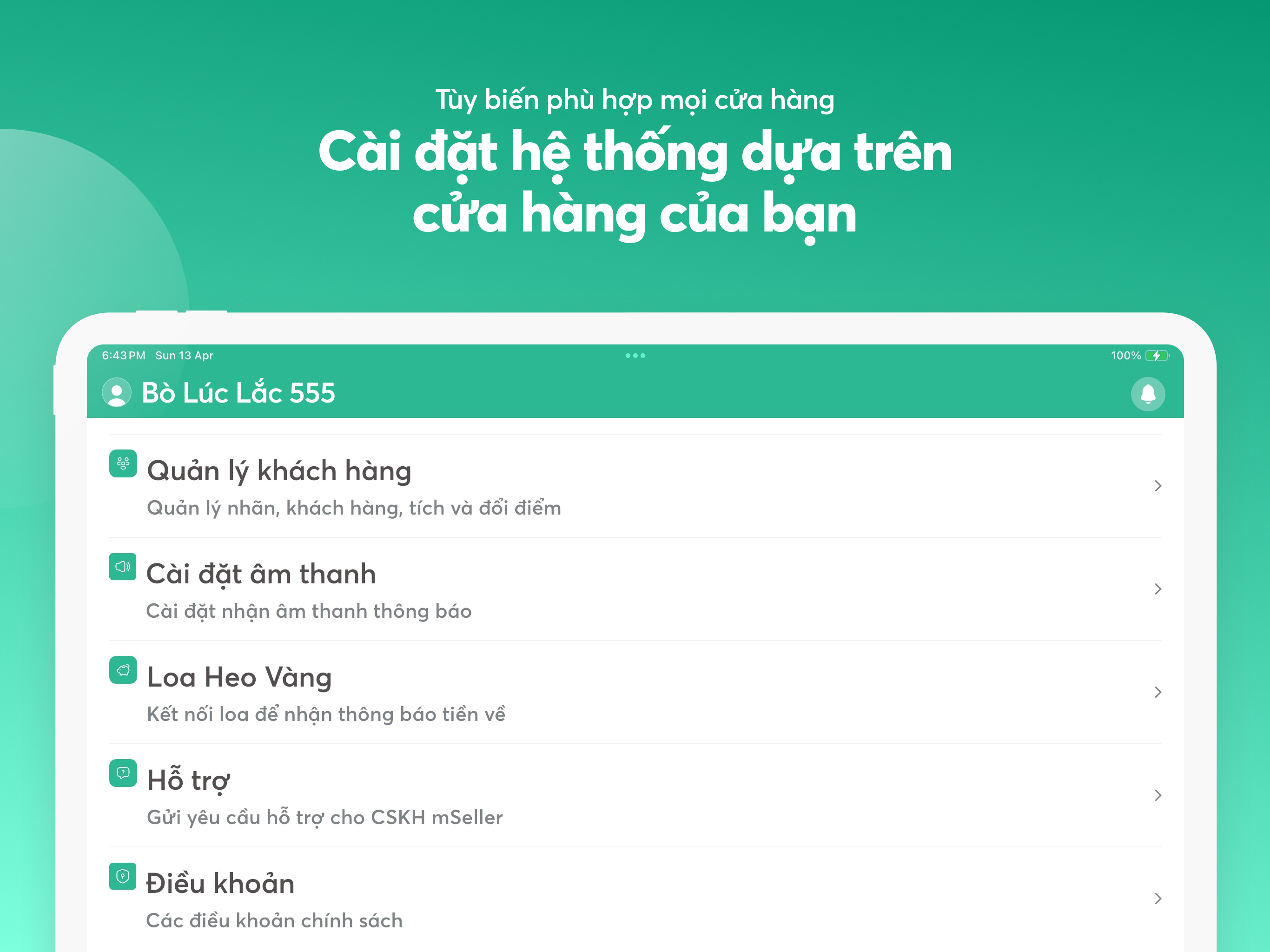 mSeller - Phần mềm bán hàng