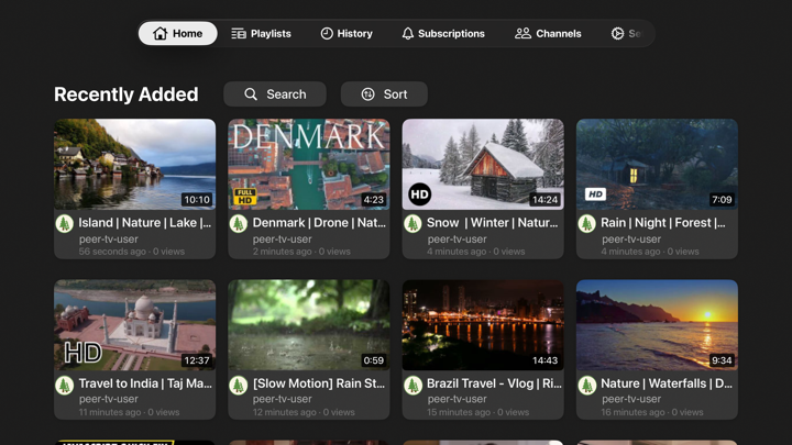 Screenshot #1 pour PeerTV
