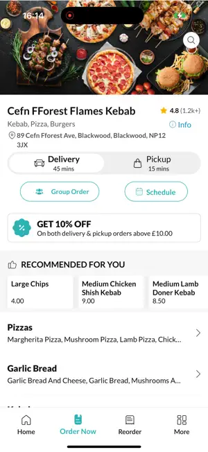 Cefn FForest Flames Kebab. screenshot 2