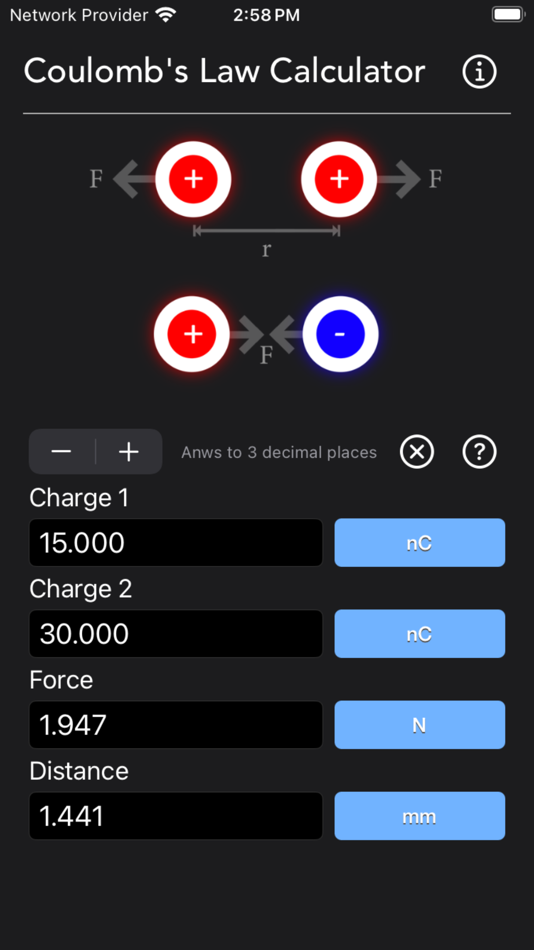 #8. Coulomb's Law Calculator (iOS) 由: Nitrio