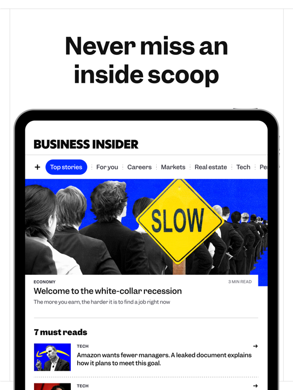 Business Insider: News & more iPad screenshot 1