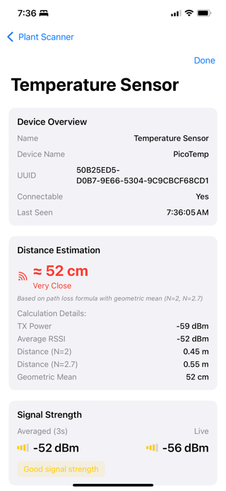 Plant Scanner BLE Screenshot 2 of 5