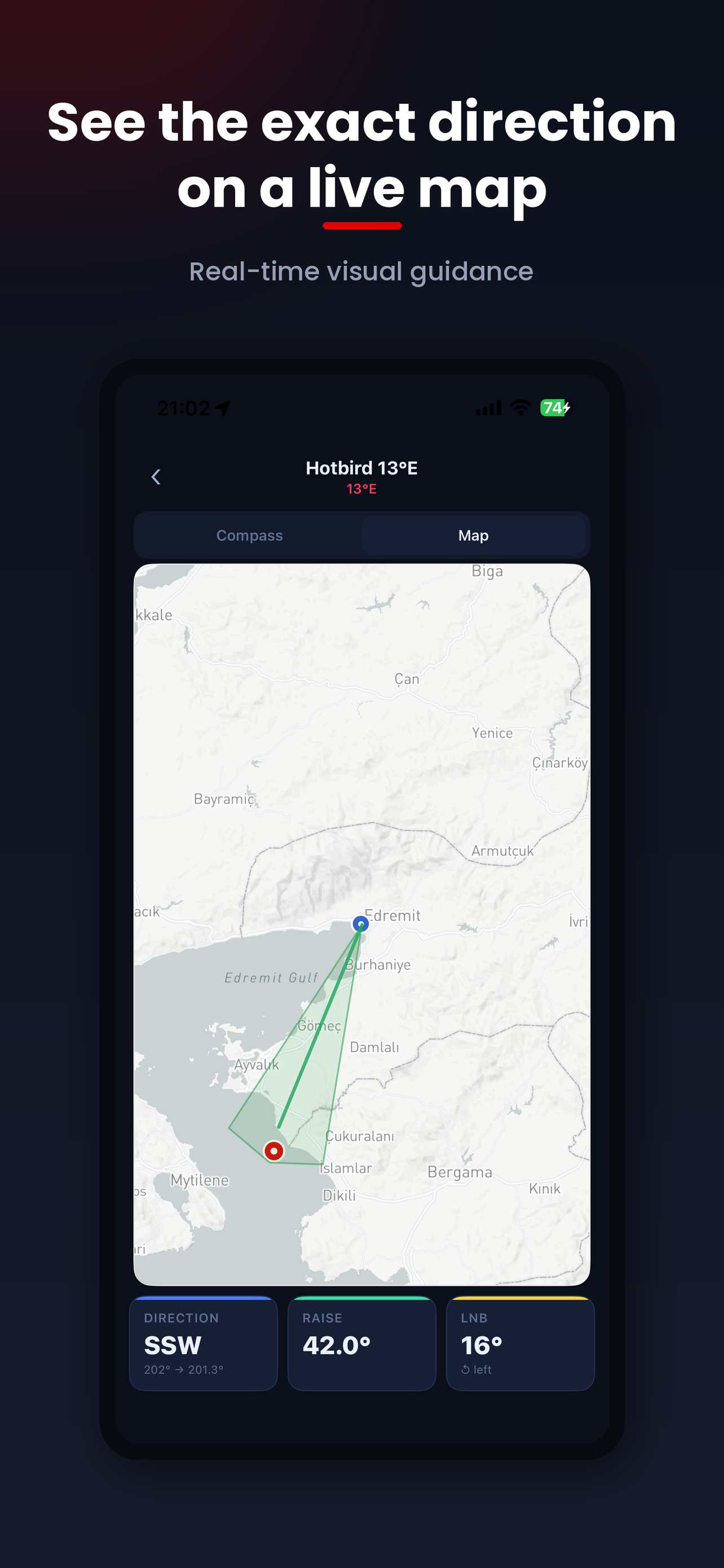 Satelio - Satellite Finder screenshot 4