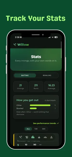 Willow: Cricket Batting Coach screenshot 4