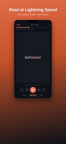 FlashRead – RSVP Speed Reader screenshot