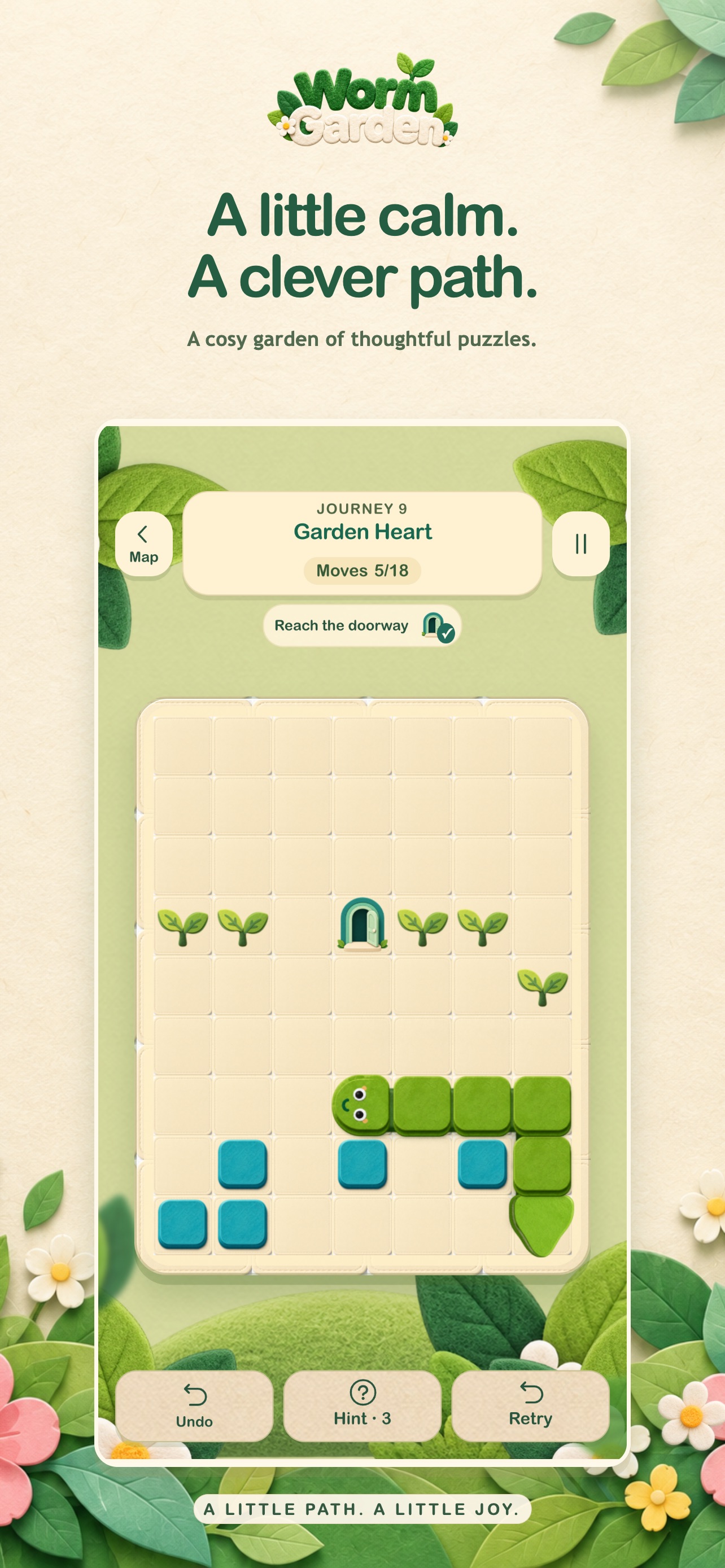 Screenshot 1 of Worm Garden - Snake Puzzle