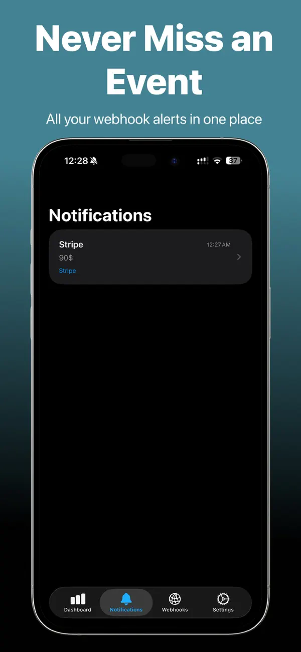 #5. PushHook - Webhook Alerts App (iOS) بواسطة: Mohammed Alsaleh