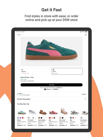 DSW Designer Shoe Warehouse iPad screenshot