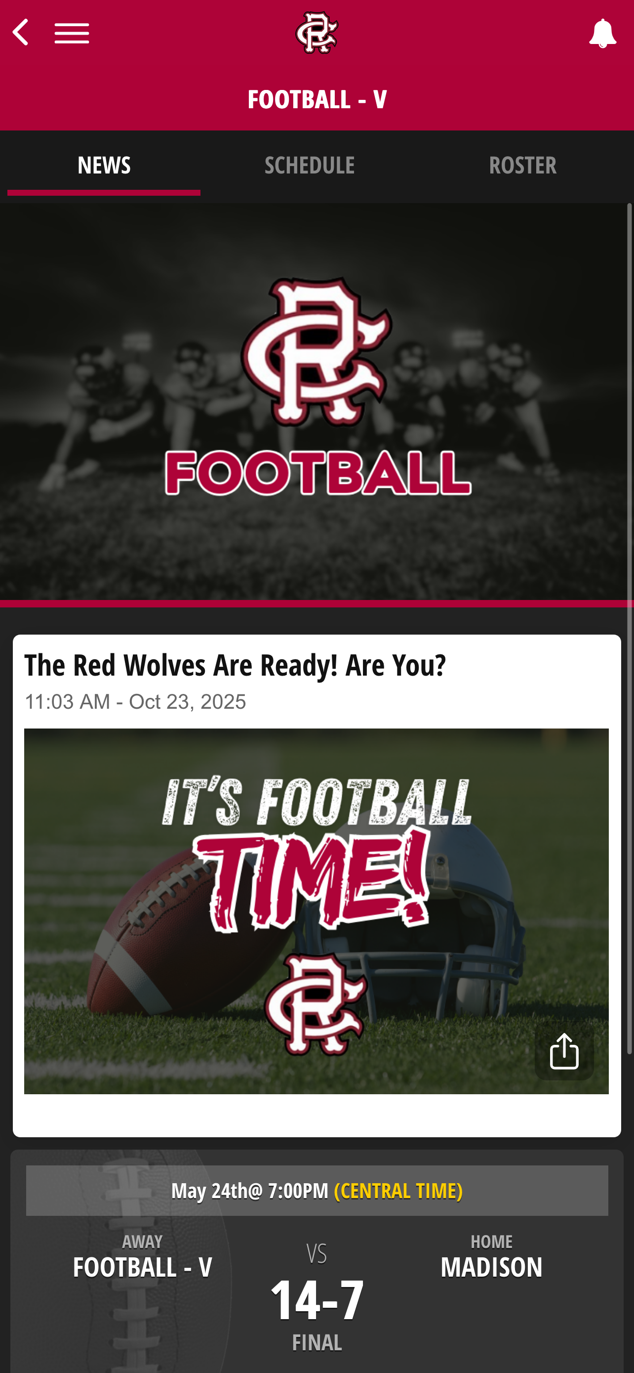 Cedar Ridge Athletics