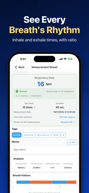 VitalTap: Respiration & Pulse screenshot 3
