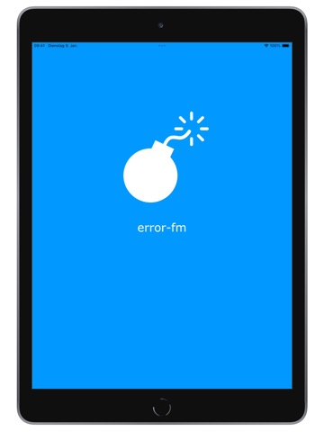 error-fm iPad screenshot