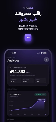 NexSub - Subscription Tracker screenshot