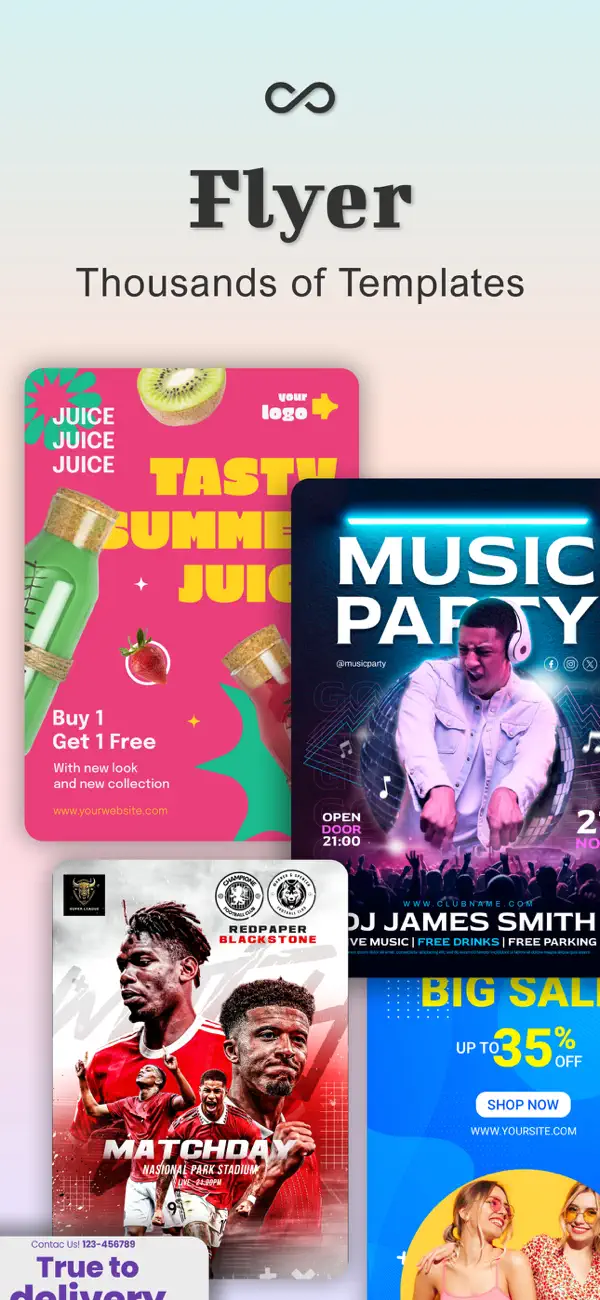 Screenshot #2 pour Poster Maker - Flyer Maker Ads