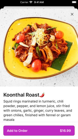 Namaste Taste of India iPhone screenshot 4 - Food & Drink app