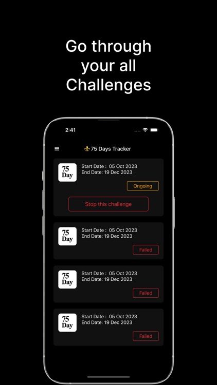75 Days Challenge GoHard screenshot-4