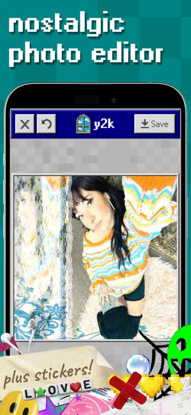 y2k: 2000s photo editor screenshot 1